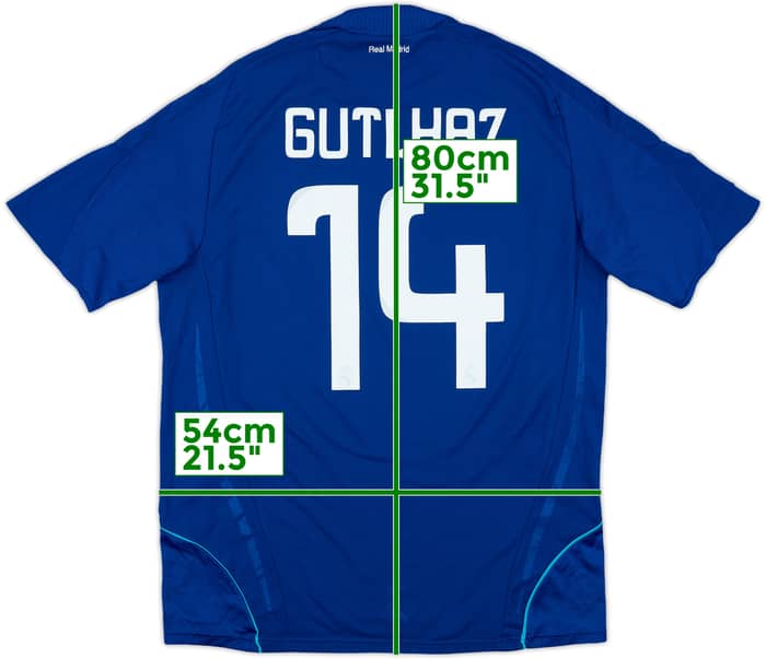 2008-09 Real Madrid Away Shirt Guti. Haz #14 - 8/10 - (XL)