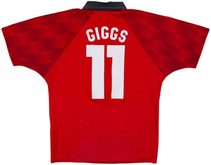 1996-98 Manchester United Home Shirt Giggs #11 - 5/10 - (Y)