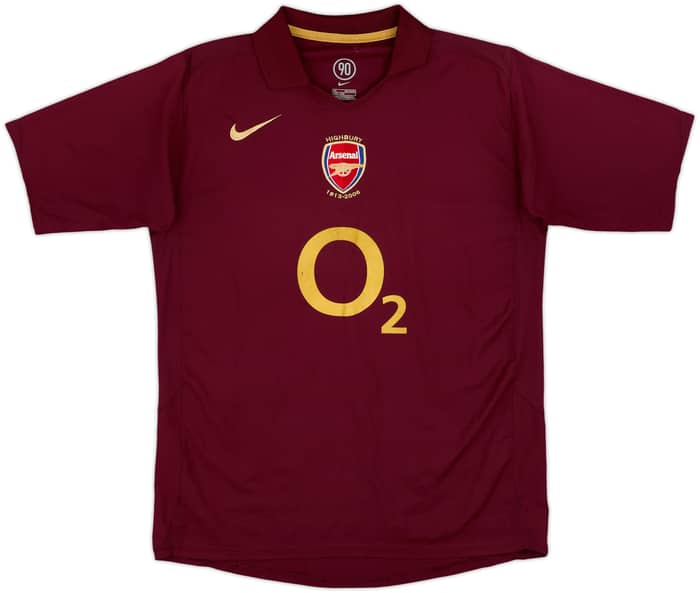 2005-06 Arsenal Home Shirt Henry #14 - 8/10 - (XL.Boys)