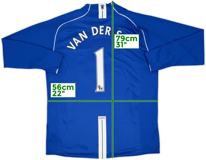 Camiseta de portero del Manchester United 2007-08 Van Der Sar #1 - 8/10 - (L)