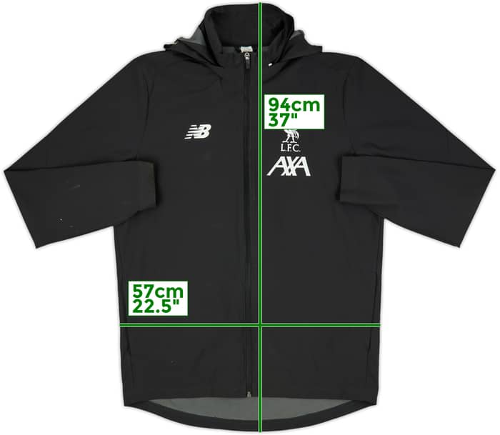 2019-20 Liverpool New Balance Hooded Rain Jacket - 7/10 - (L)