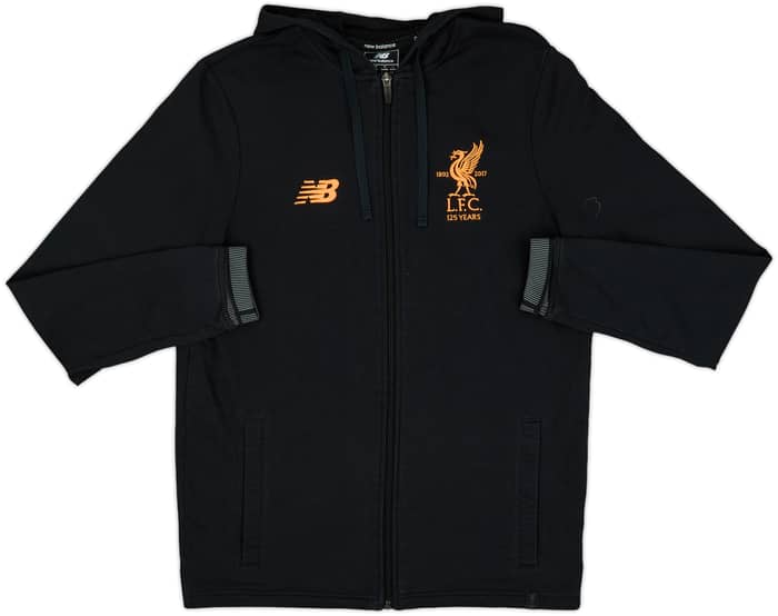 2017-18 Liverpool New Balance Hooded Track Jacket - 8/10 - (M)