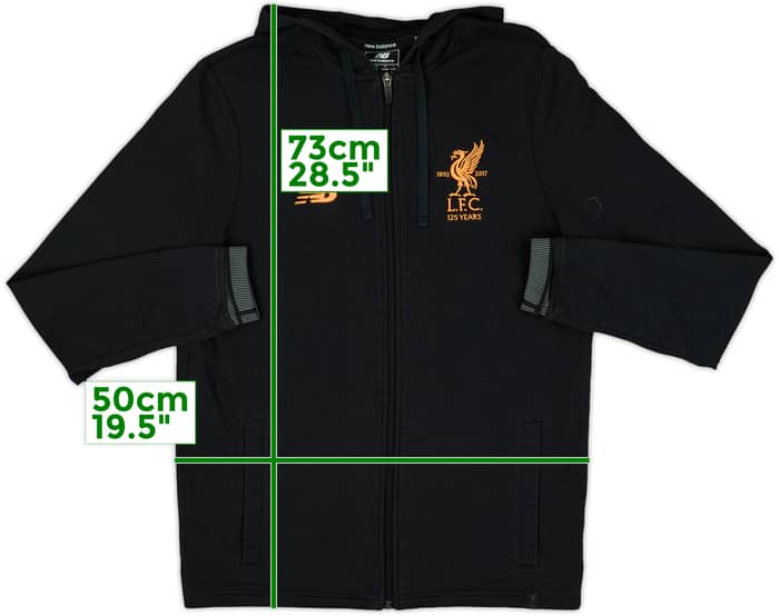 2017-18 Liverpool New Balance Hooded Track Jacket - 8/10 - (M)
