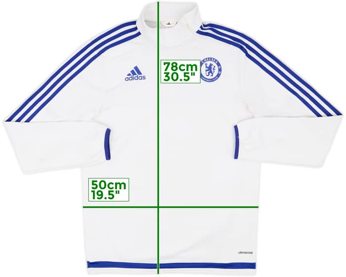 2015-16 Chelsea adidas 1/4 Zip Drill Top - 5/10 - (S)