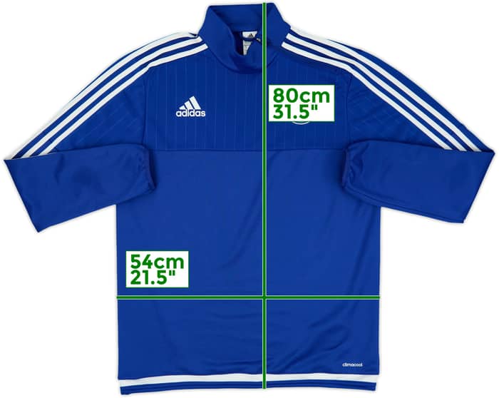 2015-16 Chelsea adidas 1/4 Zip Drill Top - 10/10 - (M)