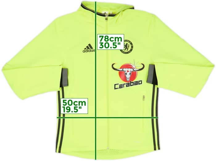 2016-17 Chelsea adidas Hooded Track Jacket - 6/10 - (S)