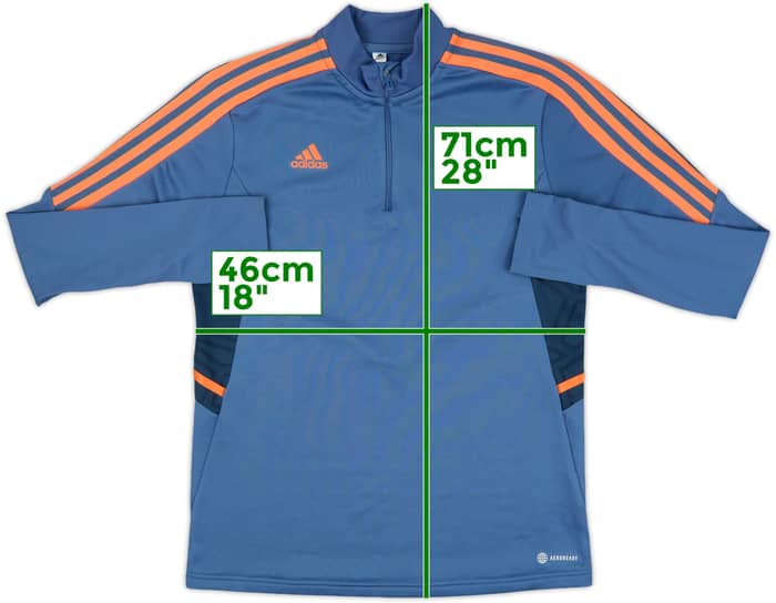 2022-23 Manchester United adidas 1/4 Zip Drill Top - 8/10 - (Women's M)