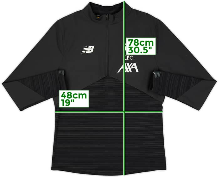 2019-20 Liverpool New Balance 1/4 Zip Drill Top - 7/10 - (M)