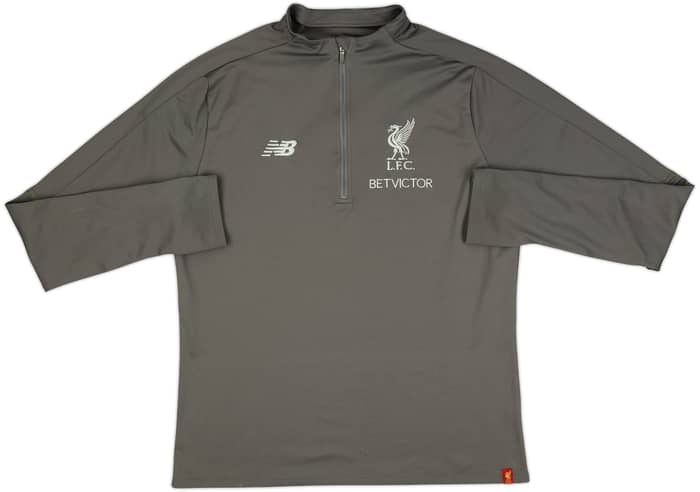 2016-17 Liverpool New Balance 1/4 Zip Drill Top - 8/10 - (L)