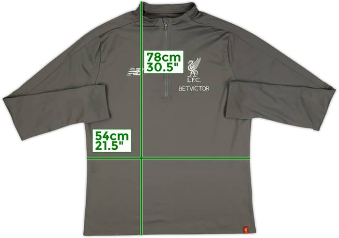 2016-17 Liverpool New Balance 1/4 Zip Drill Top - 8/10 - (L)