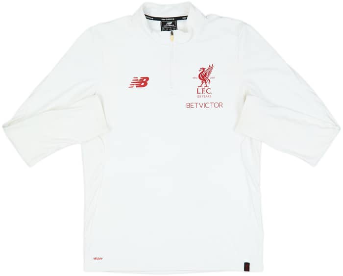 2017-18 Liverpool New Balance 1/4 Zip Drill Top - 5/10 - (M)