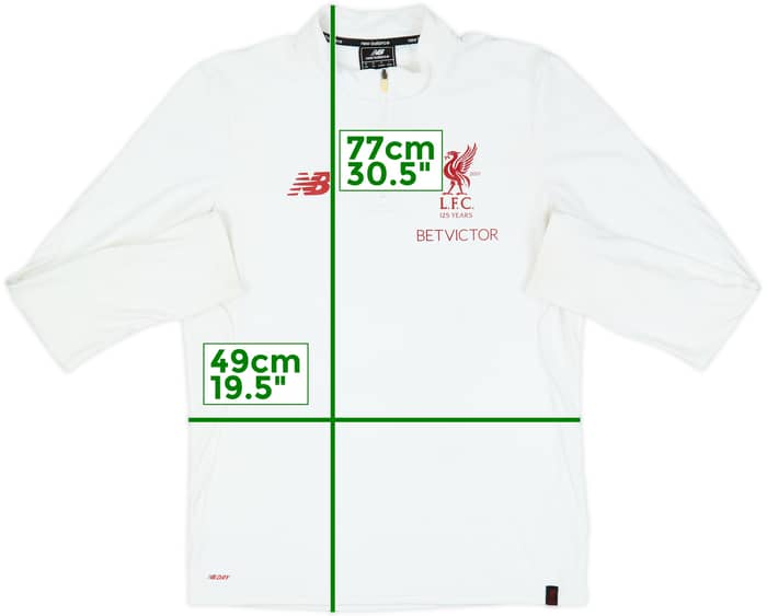 2017-18 Liverpool New Balance 1/4 Zip Drill Top - 5/10 - (M)