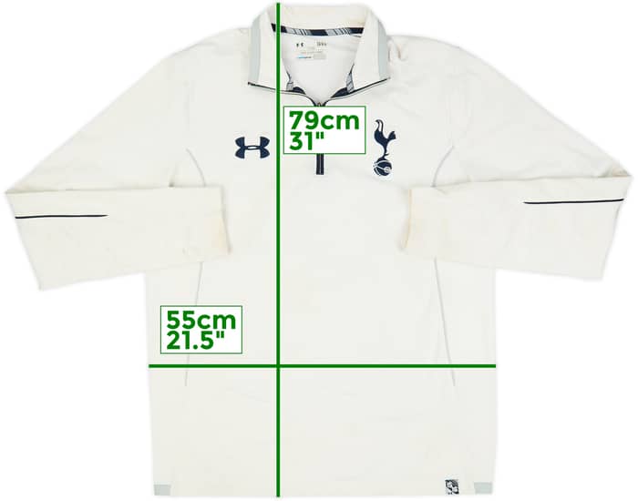 2014-15 Tottenham Under Armour 1/4 Zip Drill Top - 5/10 - (L)