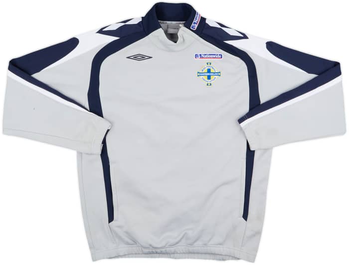 2007-09 Northern Ireland Umbro 1/4 Zip Sweat Top - 8/10 - (L)