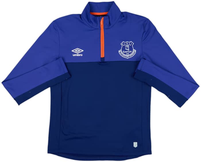 2017-18 Everton Umbro 1/4 Zip Drill Top - 8/10 - (S)