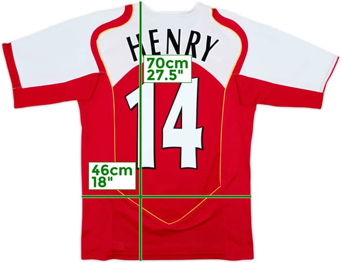2004-05 Arsenal Home Shirt Henry #14 - 8/10 - (S)