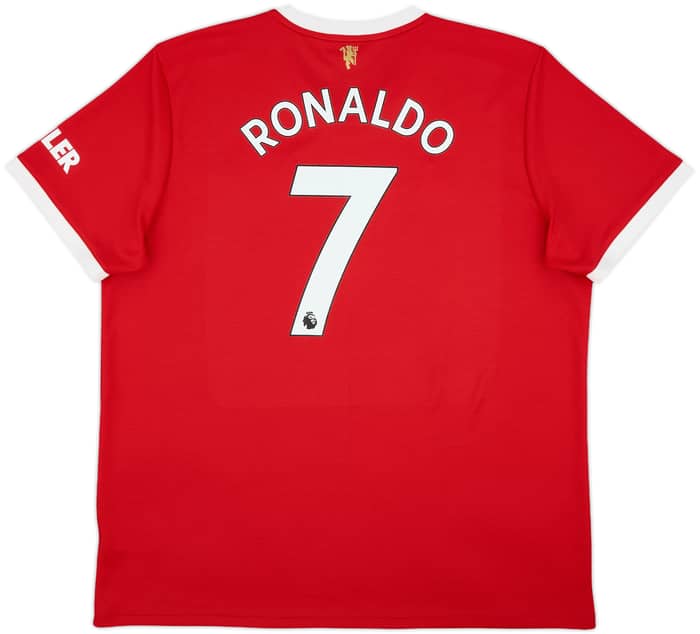 2021-22 Manchester United Home Shirt Ronaldo #7 - 8/10 - (XXL)