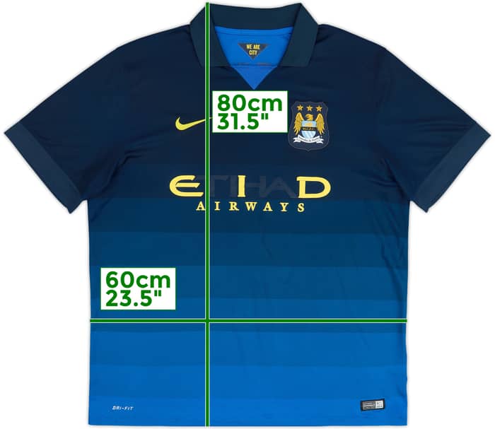 2014-15 Manchester City Camiseta de Visitante - 4/10 - (XL)