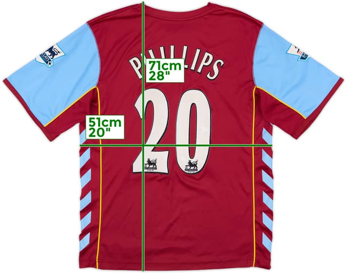 2005-06 Aston Villa Home Shirt Phillips #20 - 6/10 - (M)