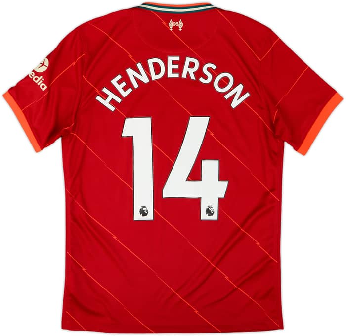 2021-22 Liverpool Home Shirt Henderson #'14 - 7/10 - (M)