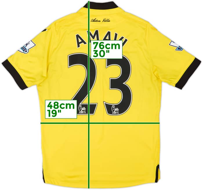 2015-16 Aston Villa Away Shirt Amavi #23 - 6/10 - (S)