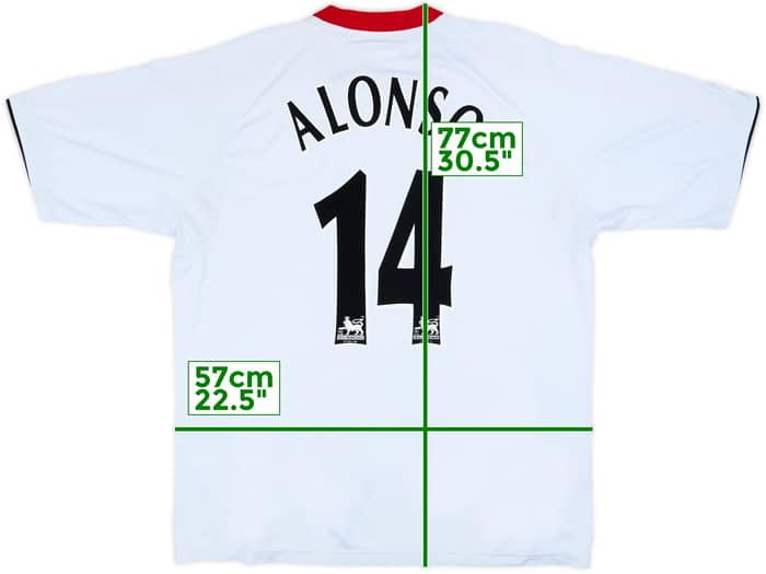 2005-06 Liverpool Away Shirt Alonso #14 - 7/10 - (XL)