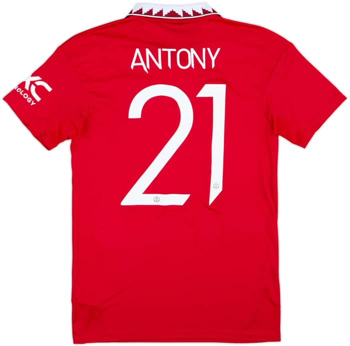 2022-23 Manchester United Home Shirt Antony #21 - 10/10 - (S)
