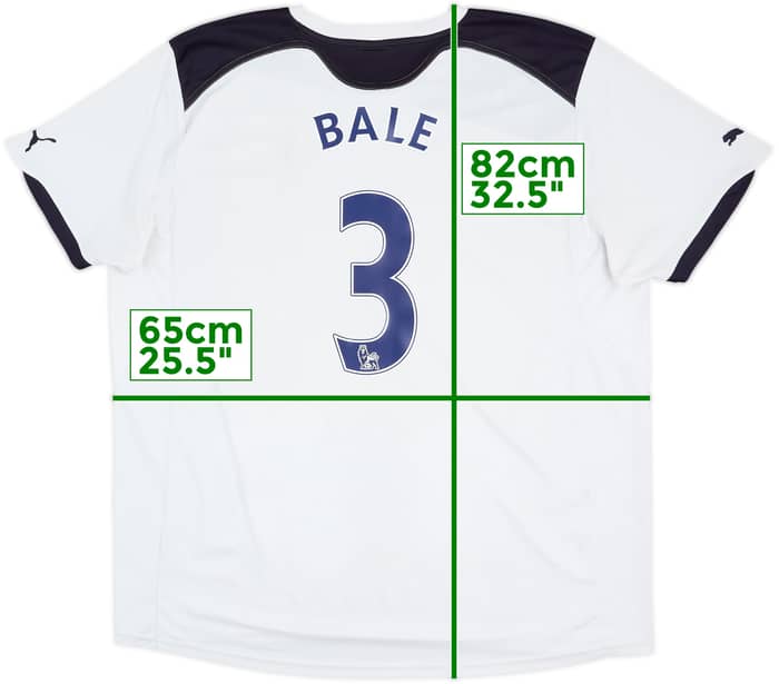 2010-11 Tottenham Camiseta Local Bale #3 - 6/10 - (XXL)