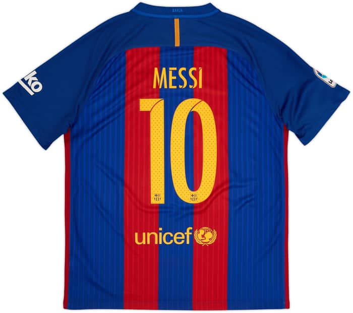 2016-17 Barcelona Camiseta Local Messi #10 - 7/10 - (L)