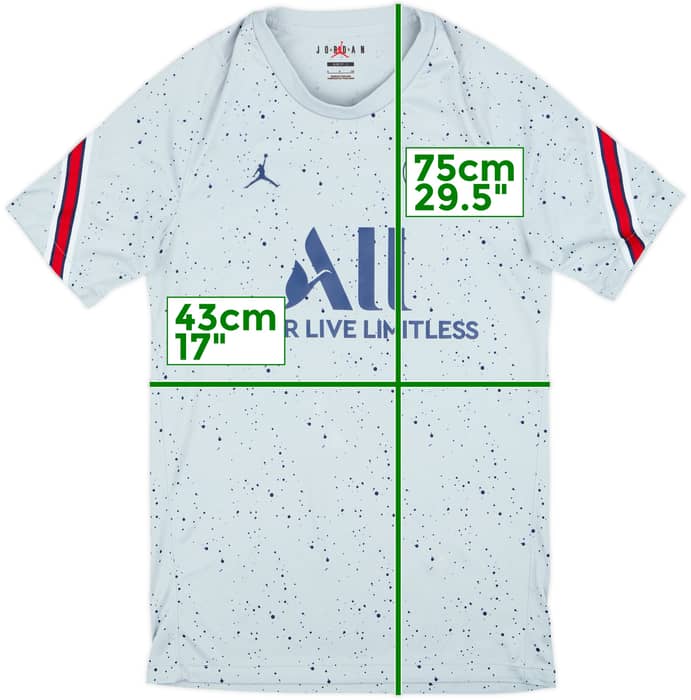 2021-22 Paris Saint-Germain Nike Jordan Training Shirt - 7/10 - (S)