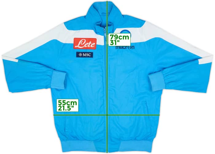 2012-13 Napoli Macron Track Jacket - 4/10 - (XL)