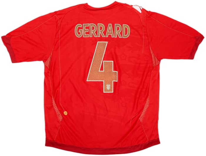 2006-08 Inglaterra Camiseta Visitante - 4/10 - (XL)