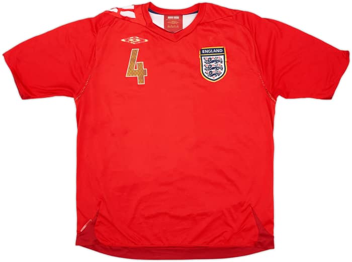 2006-08 Inglaterra Camiseta Visitante - 4/10 - (XL)