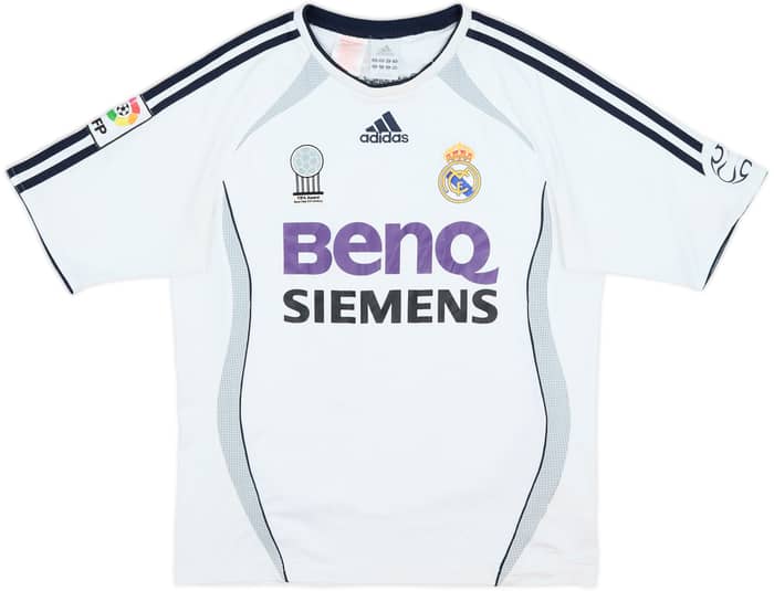 2006-07 Real Madrid Home Shirt - 6/10 - (L.Boys)