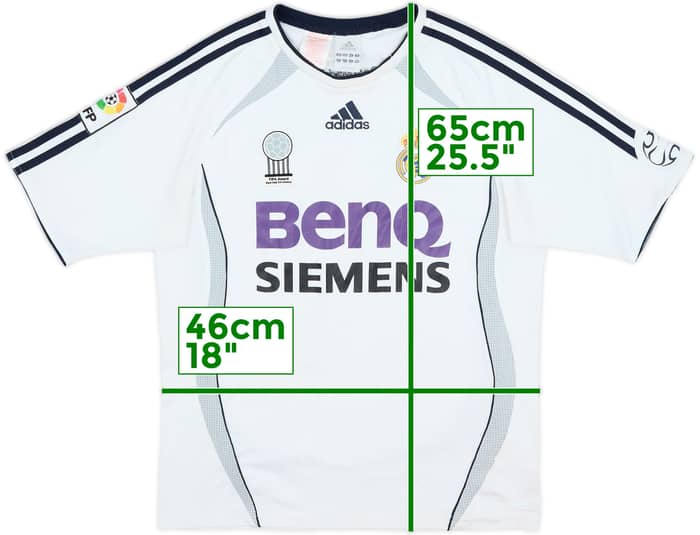 2006-07 Real Madrid Home Shirt - 6/10 - (L.Boys)