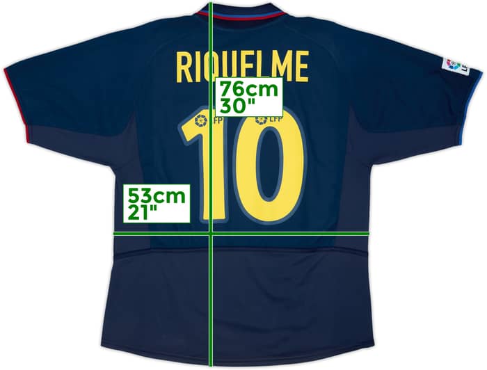2002-03 Barcelona Away Shirt Riquelme #10 - 8/10 - (L)