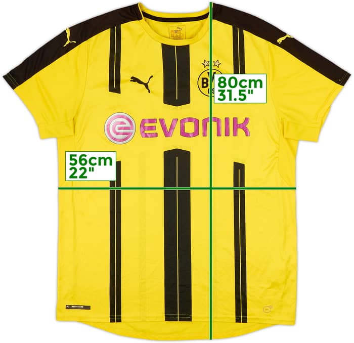 2016-17 Borussia Dortmund Home Shirt - 8/10 - (XL)
