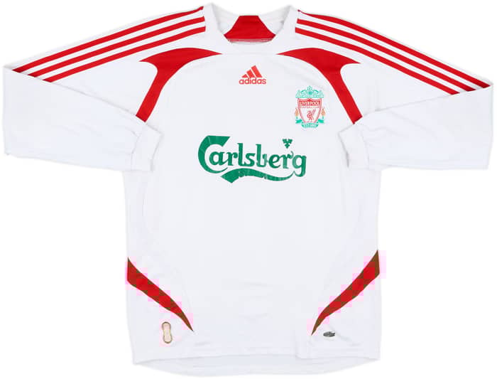 2007-08 Liverpool Away L/S Shirt Torres #9 - 6/10 - (L.Boys)