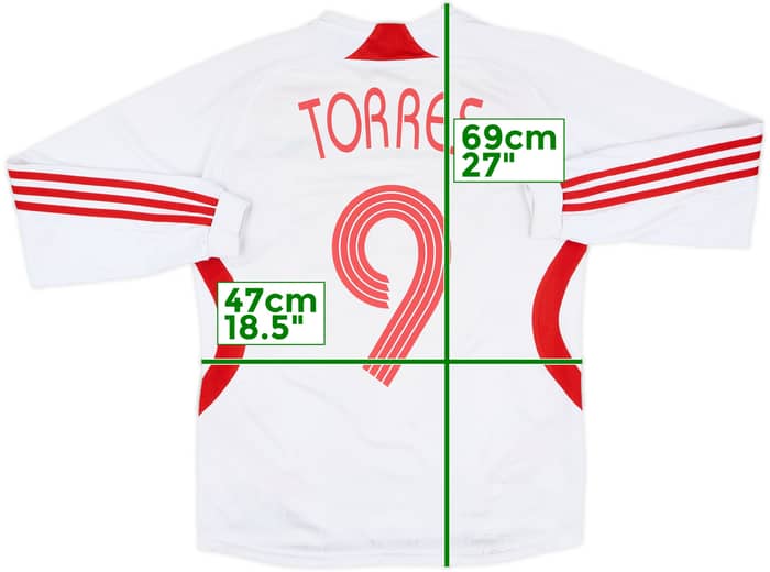2007-08 Liverpool Away L/S Shirt Torres #9 - 6/10 - (L.Boys)