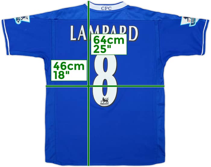 2003-05 Chelsea Home Shirt Lampard #8 - 7/10 - (L.Boys)