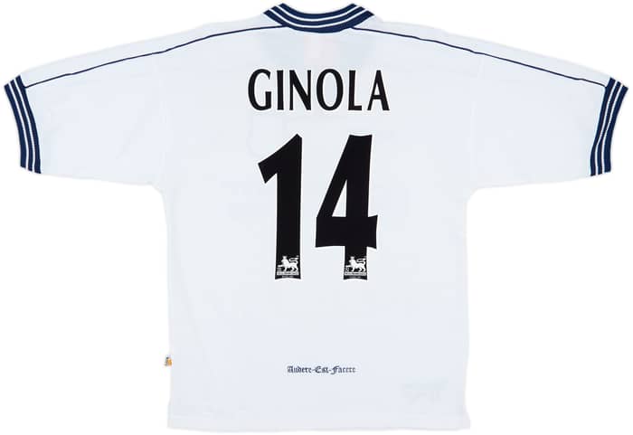 1997-99 Tottenham Home Shirt Ginola #14 - 8/10 - (S)