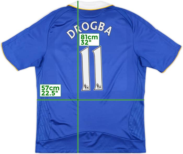 2008-09 Chelsea Home Shirt Drogba #11 - 7/10 - (L)