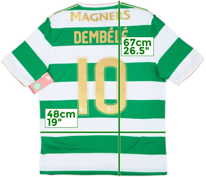 2017-18 Celtic 'Lisbon Lions 50th Anniversary' Home Shirt Dembele #10 (S)