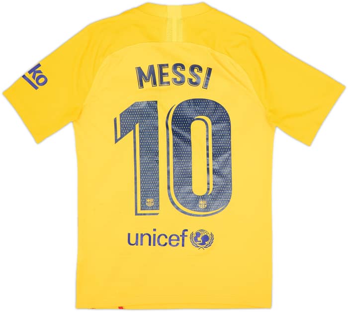 2019-20 Barcelona 'Senyera' Authentic Fourth Shirt Messi #10 - 7/10 - (S)