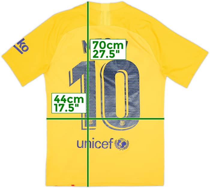 2019-20 Barcelona 'Senyera' Authentic Fourth Shirt Messi #10 - 7/10 - (S)