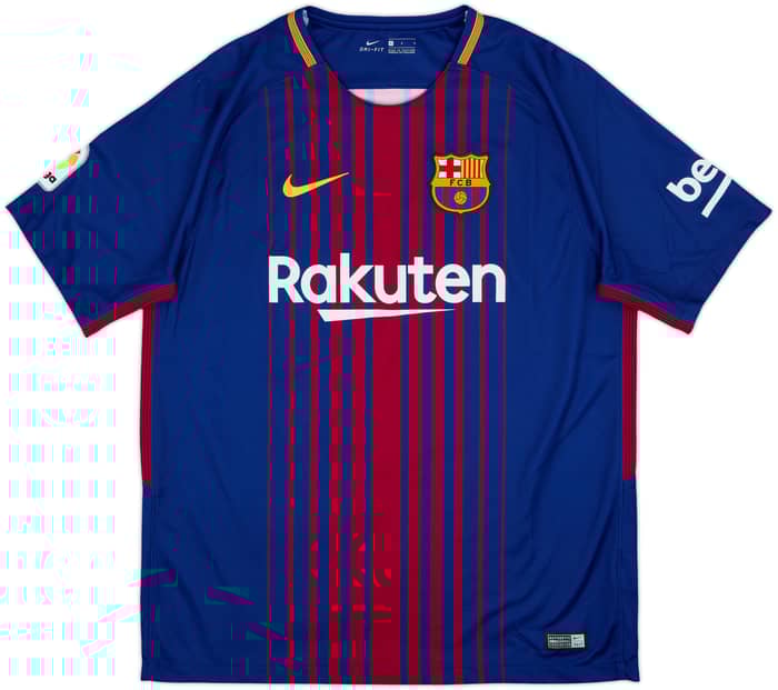 2017-18 Barcelona Titular Camiseta Suarez #9 - 9/10 - (L)