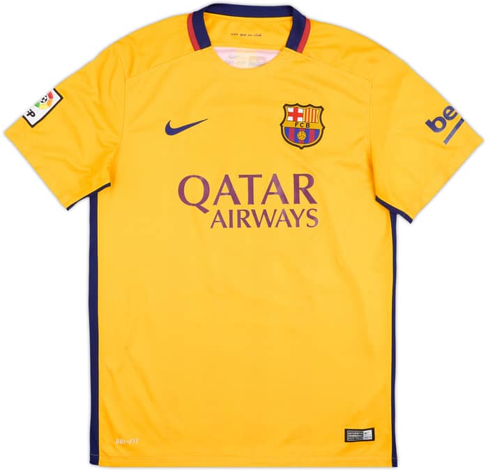 2015-16 Barcelona Away Shirt Suarez #9 - 9/10 - (M)