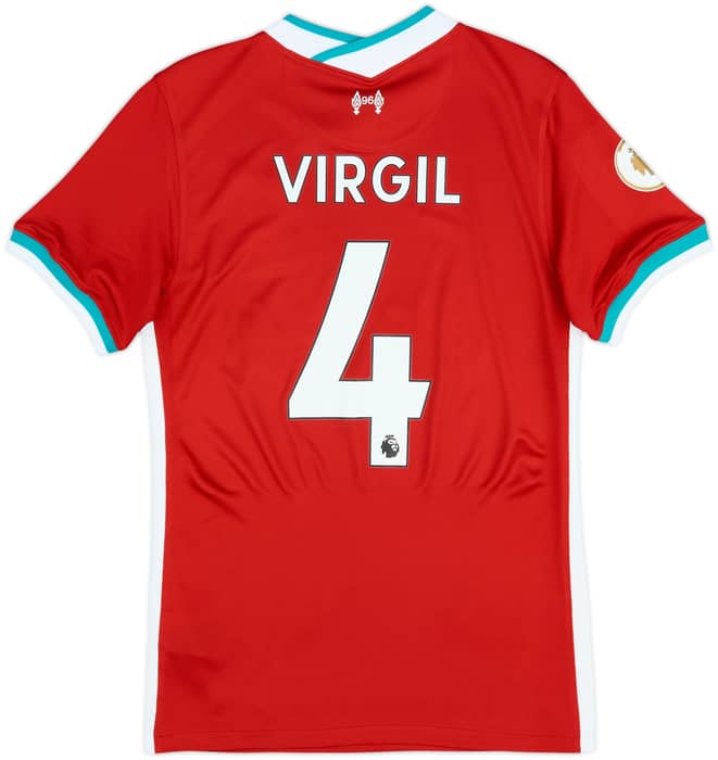 2020-21 Liverpool Home Shirt Virgil #4 - 8/10 - (S)
