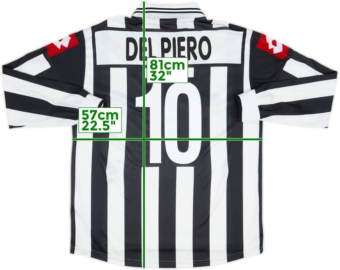 2001-02 Juventus Home L/S Shirt Del Piero #10 - 7/10 - (XL)
