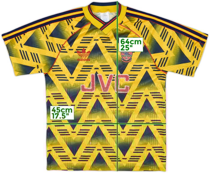 1991-93 Arsenal Away Shirt - 5/10 - (S)